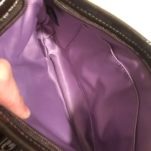 Coach Madison brown op c signature wristlet bag